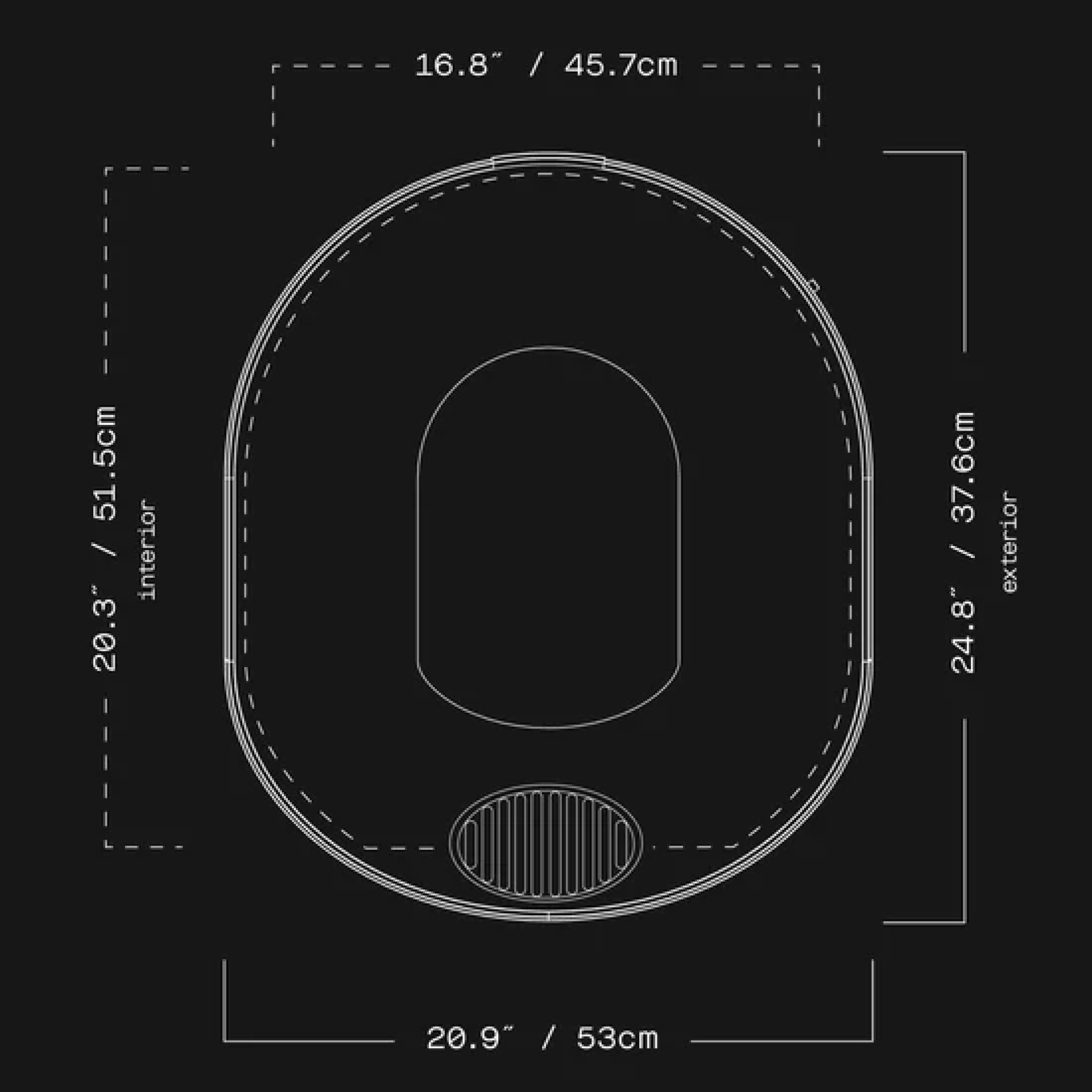 Gozney Arc XL mit Maßen Gozney Arc XL mit Maßen